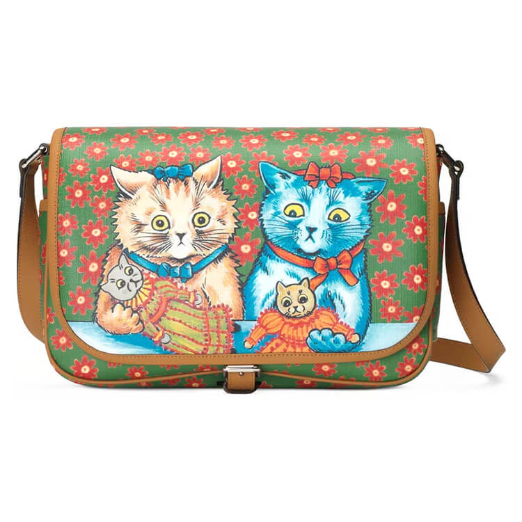 Gucci Children's Cat Print Messenger Bag