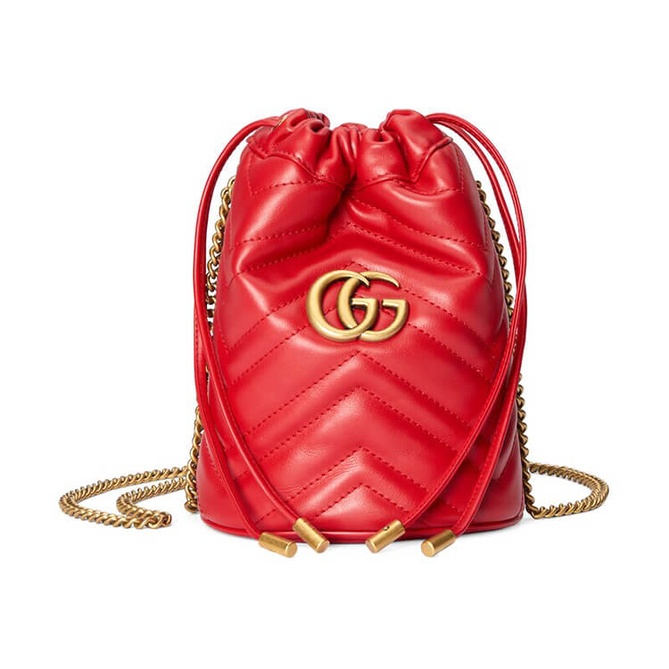 Gucci GG Marmont Matelasse Mini Bucket Bag