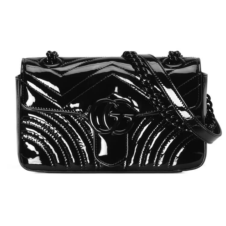 Gucci GG Marmont Patent Mini Shoulder Bag