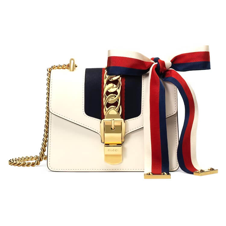 Gucci Sylvie Leather Mini Chain Bag